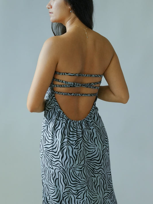 Shayla Dress - Raye Grey