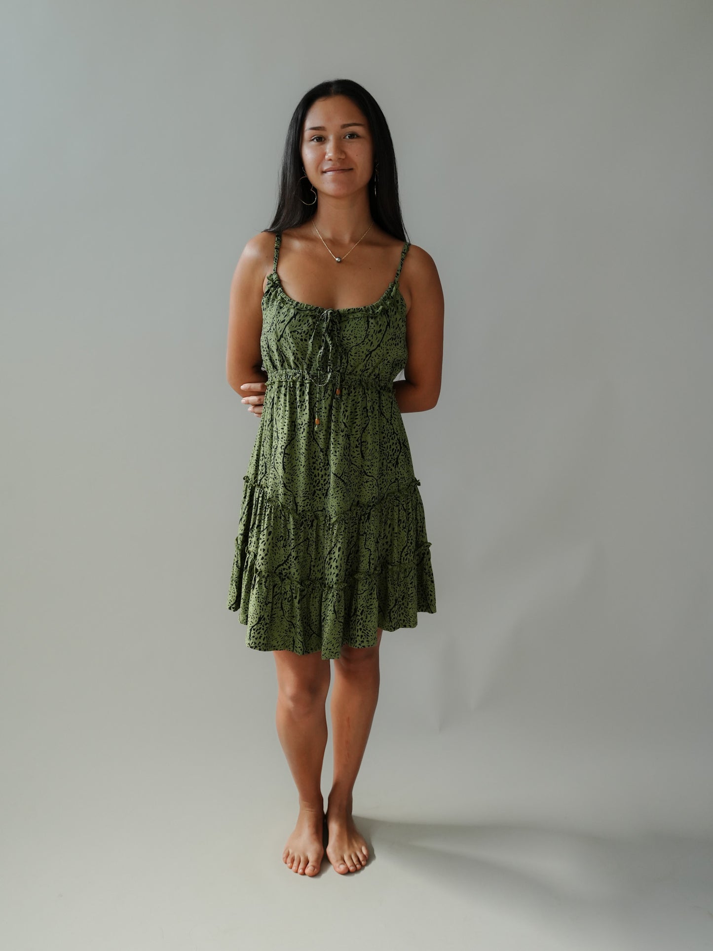 Leni Dress - Savanae Olive