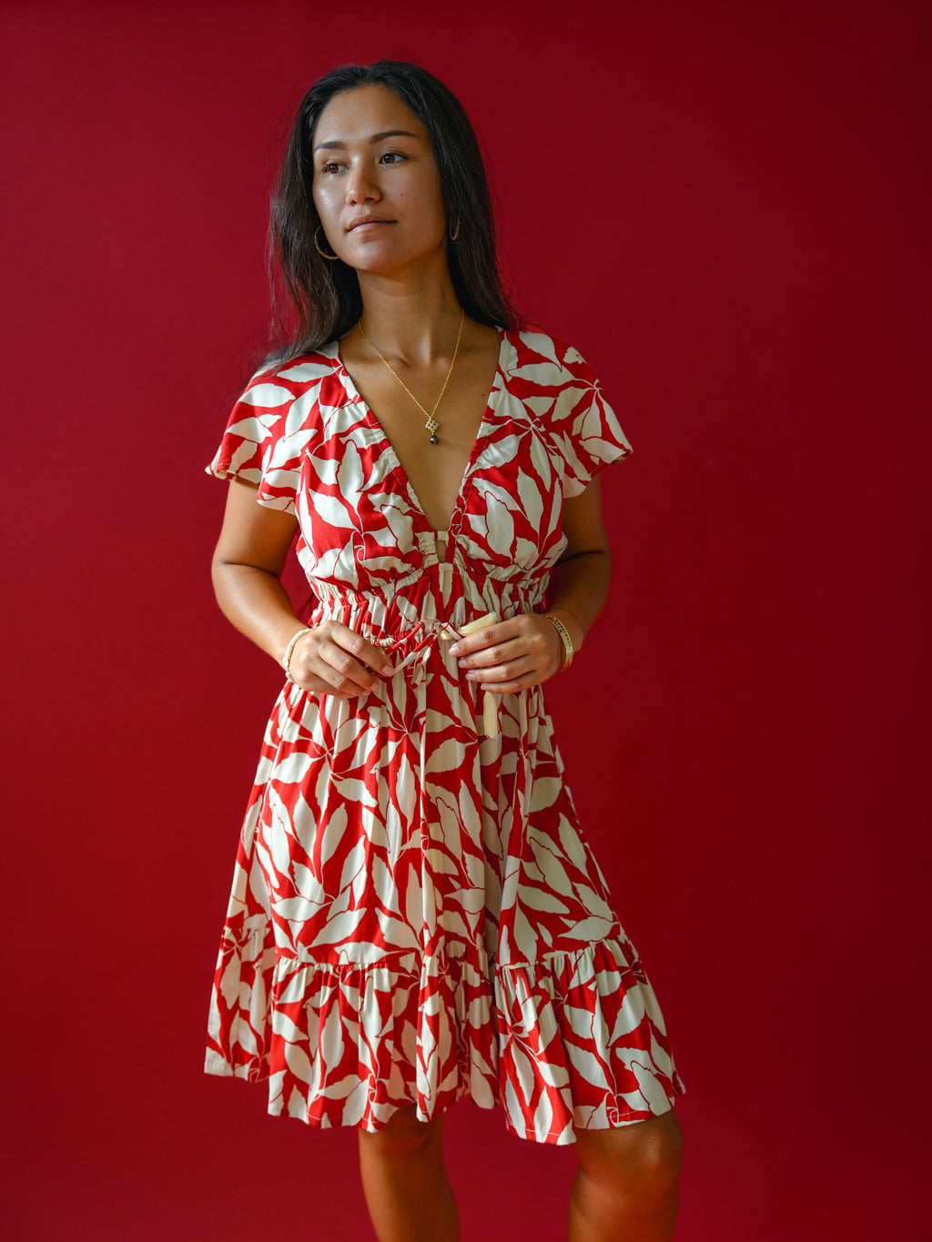Manoa Dress - Laleen Red