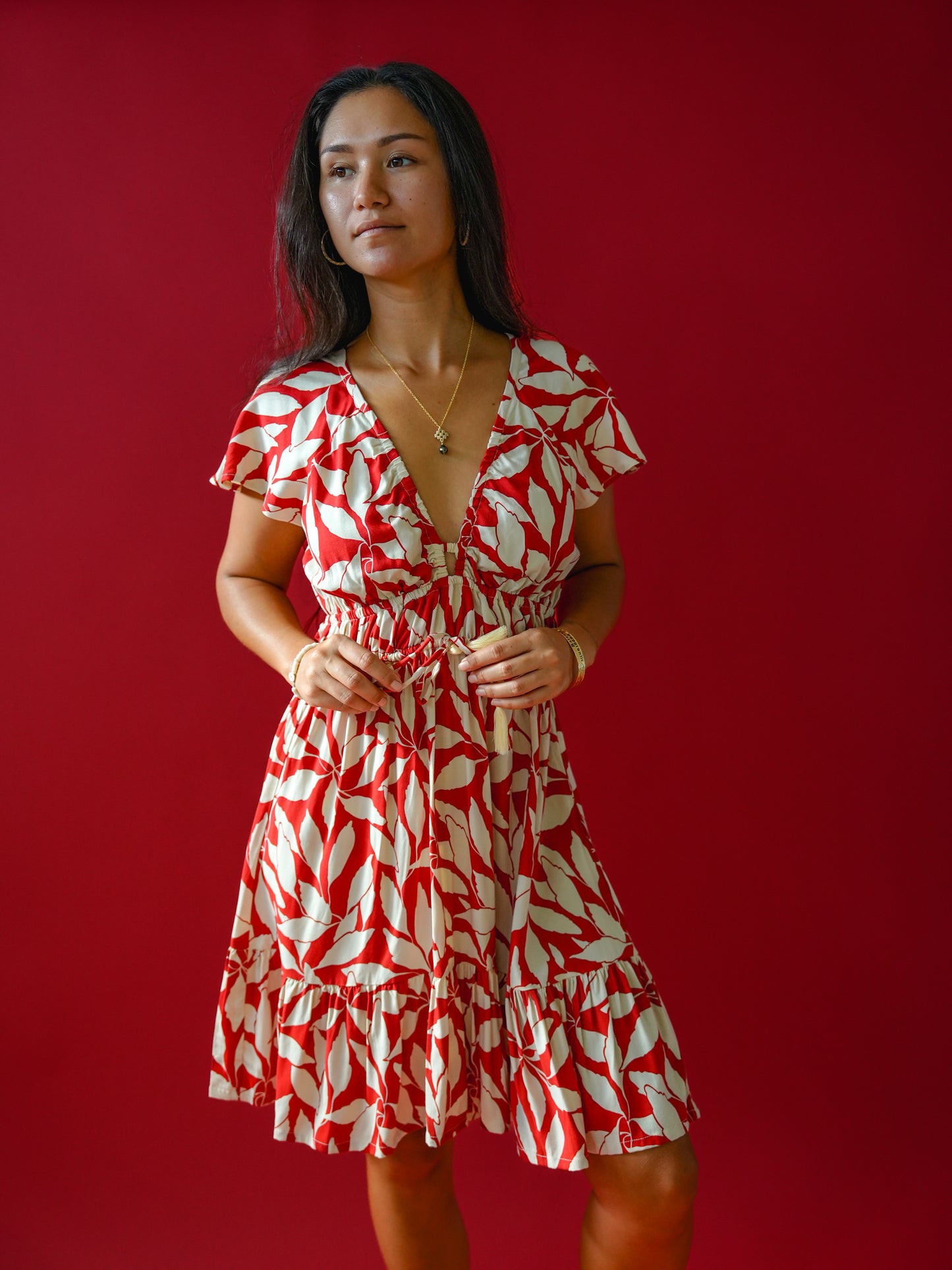 Manoa Dress - Laleen Red