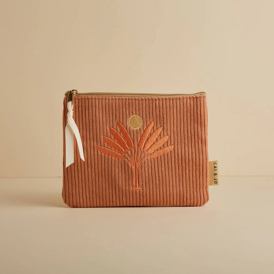 Corduroy Pouch in Dusty Pink