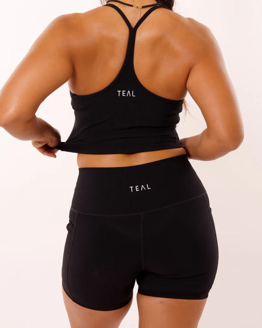 Ribbed Ave Tank - Black - ABT