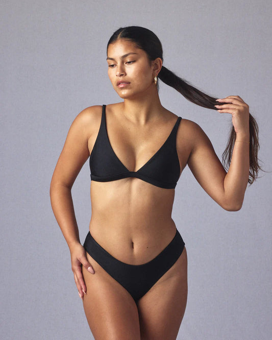 SUNSET TOP - BLACK - HAWAII SWIM COLLECTIVE