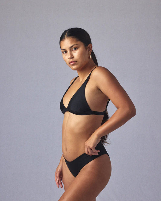 SUNSET TOP - BLACK - HAWAII SWIM COLLECTIVE