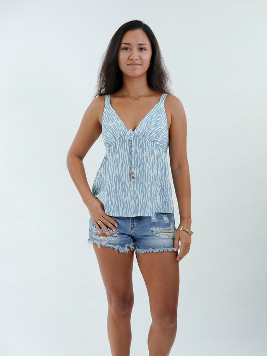 Menina Top - Wild Blue