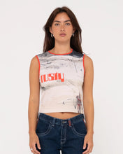 Load image into Gallery viewer, All Ova Slim Fit Sleeveless Skimmer Tank- RUSTY USA