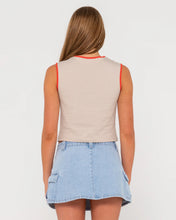 Load image into Gallery viewer, All Ova Slim Fit Sleeveless Skimmer Tank- RUSTY USA