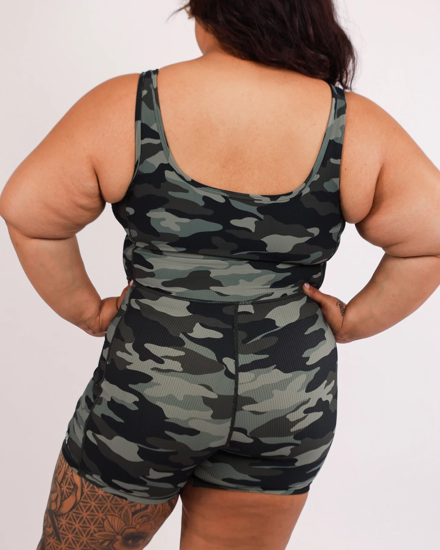 Ribbed Britt Jumpsuit - Camo - ABT