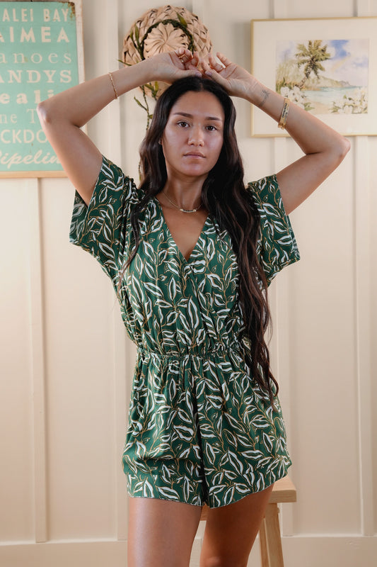 Wailea Romper - Lauris Green