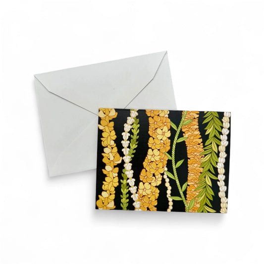 All Over Lei Greeting Card - HOMEGROWN