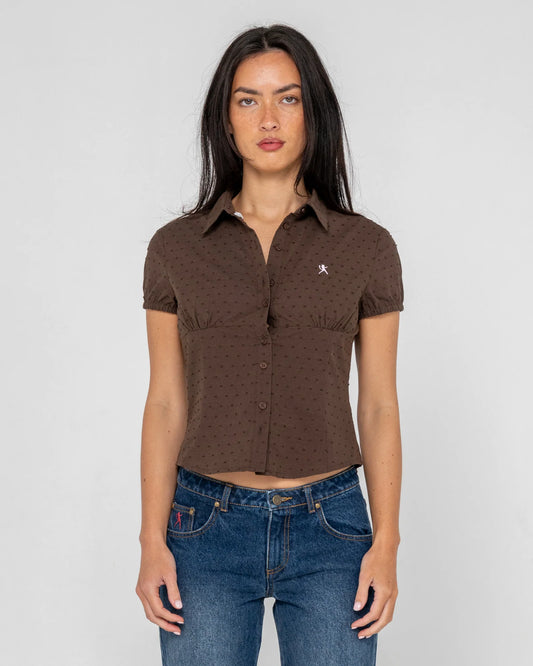 Missy May Plain Shirt- RUSTY USA