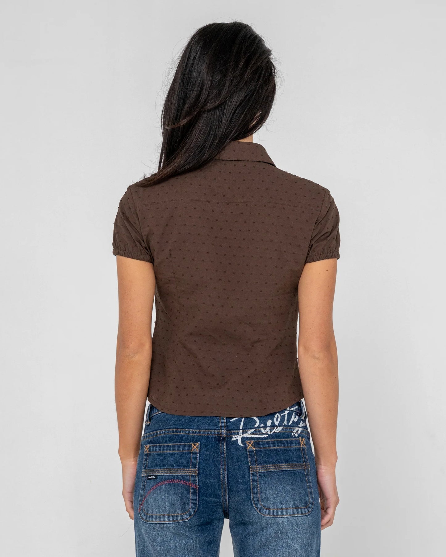 Missy May Plain Shirt- RUSTY USA