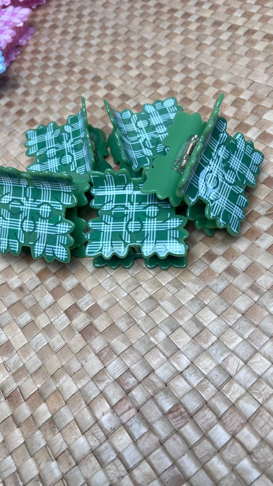 Kuiki Palaka  Hair Claw- Green