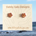 Hau Pua (Flower) Enamel Stud Earrings - DSD