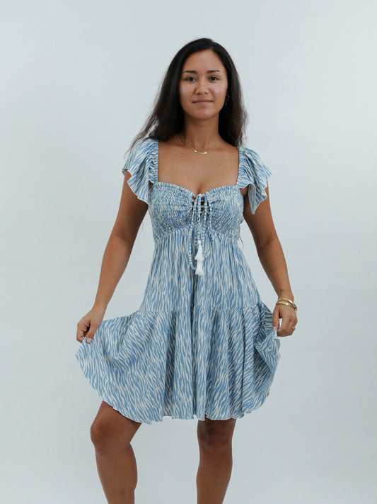 Quinn Dress - Wild Blue