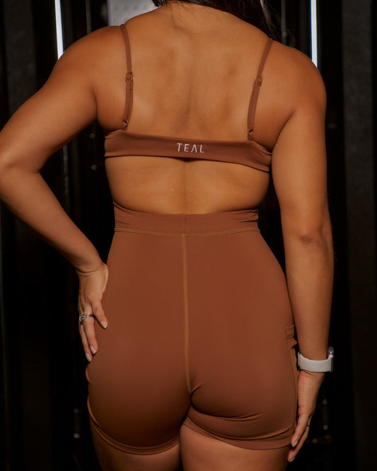 KAYLA JUMPSUIT 4.5” - Copper - Active By Teal