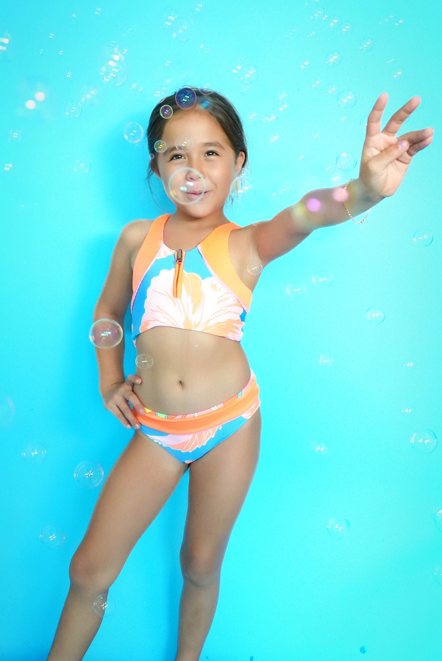 MAGNOLIA MIRAGE POPPY - Kid's BIKINI SET- PT3417KKB008