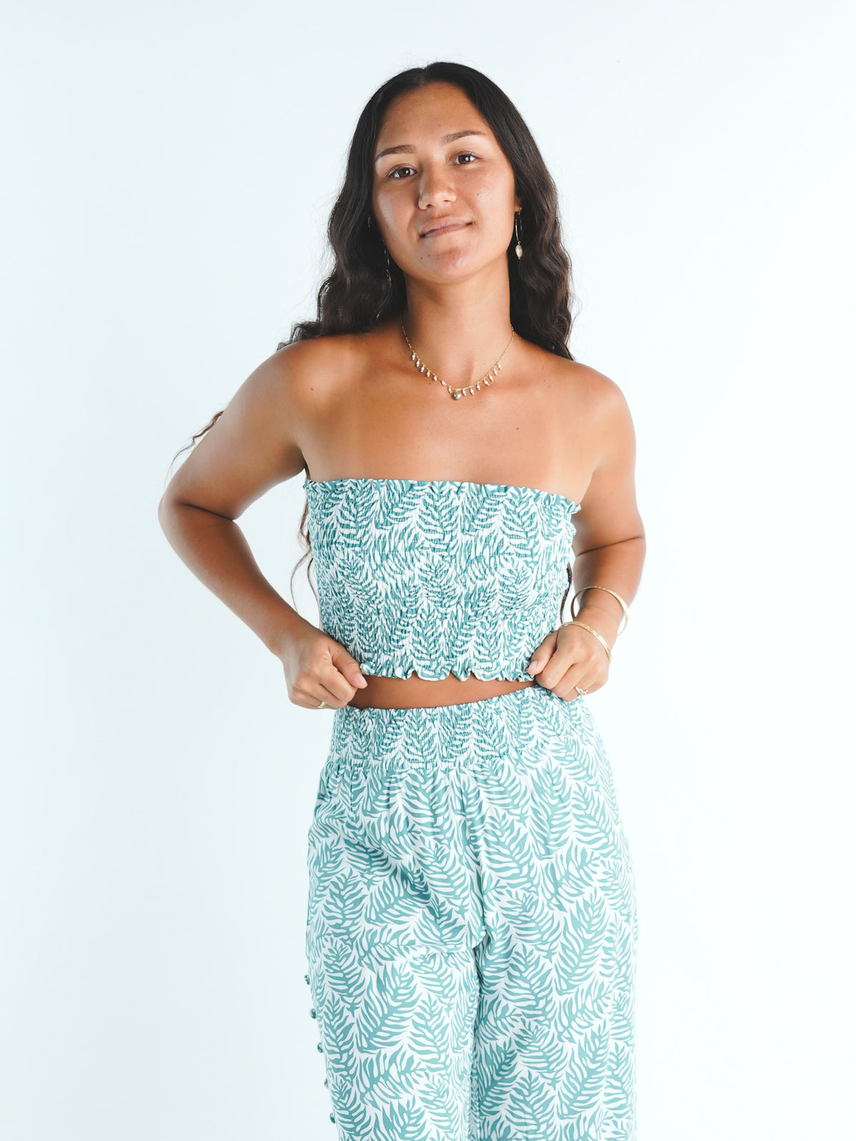Yara Bandeau Top - Brisa Teal