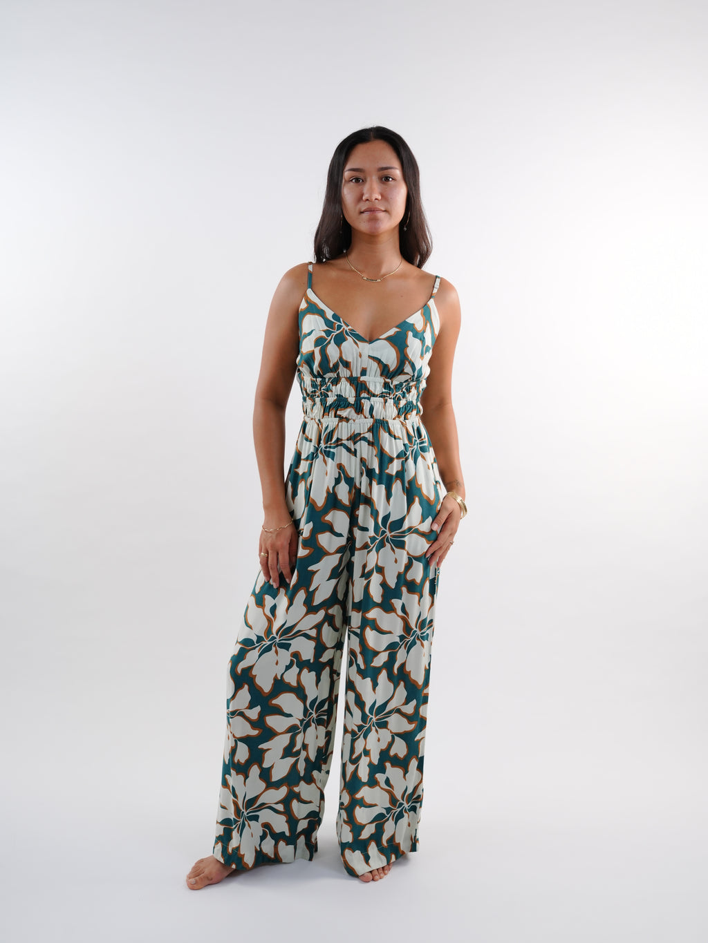 Perola Jumpsuit - Bloomtide Petrol