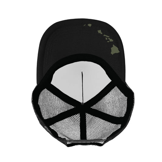 Iwa Trucker Hat - Black/Olive  - Na Koa