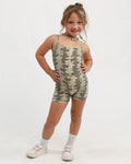 Mini Kayla Jumpsuit - Ribbed Plumeria Lei Sage