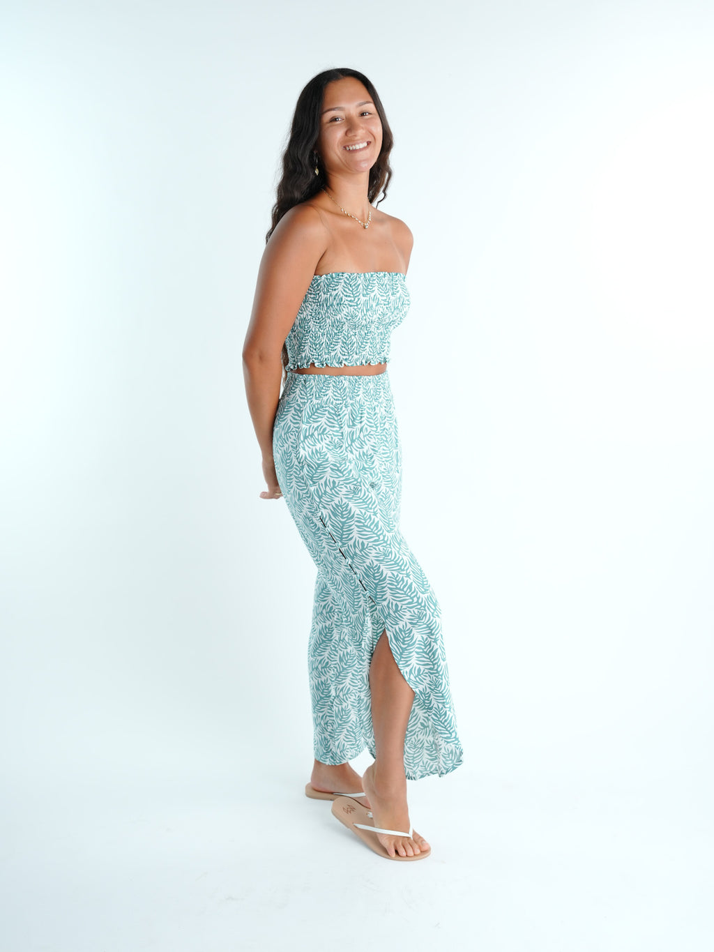 Yara Bandeau Top - Brisa Teal