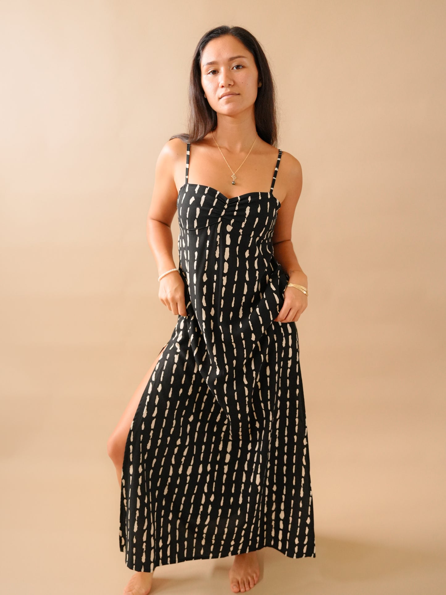 Oliva Dress - Current Black