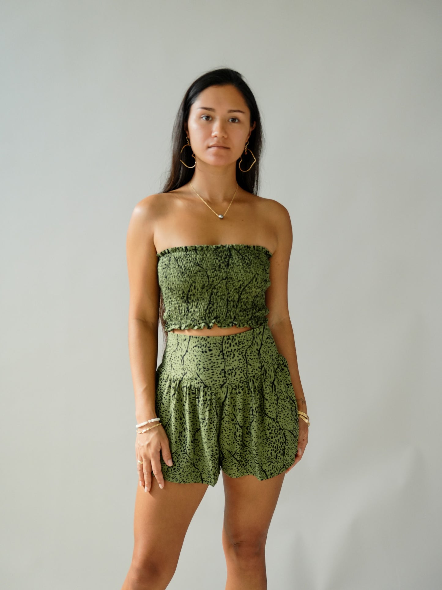 Yara Bandeau Top - Savanae Olive
