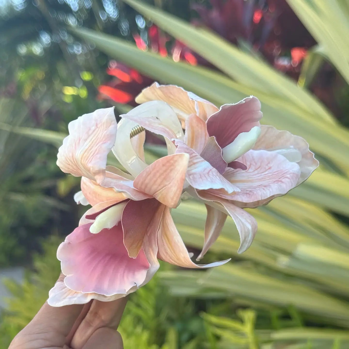FLORAL Boat Orchid Hair Claw - Phases Hawaii