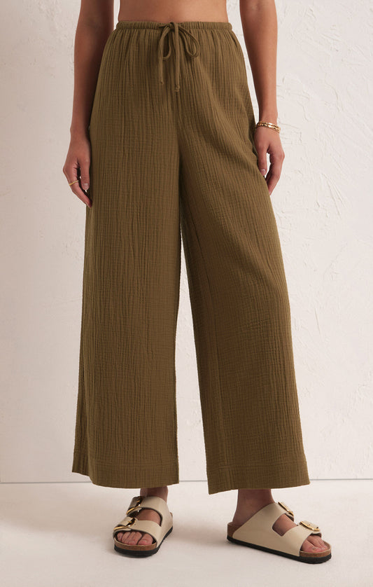 BARBADOS GAUZE PANT - Otter - ZP241315