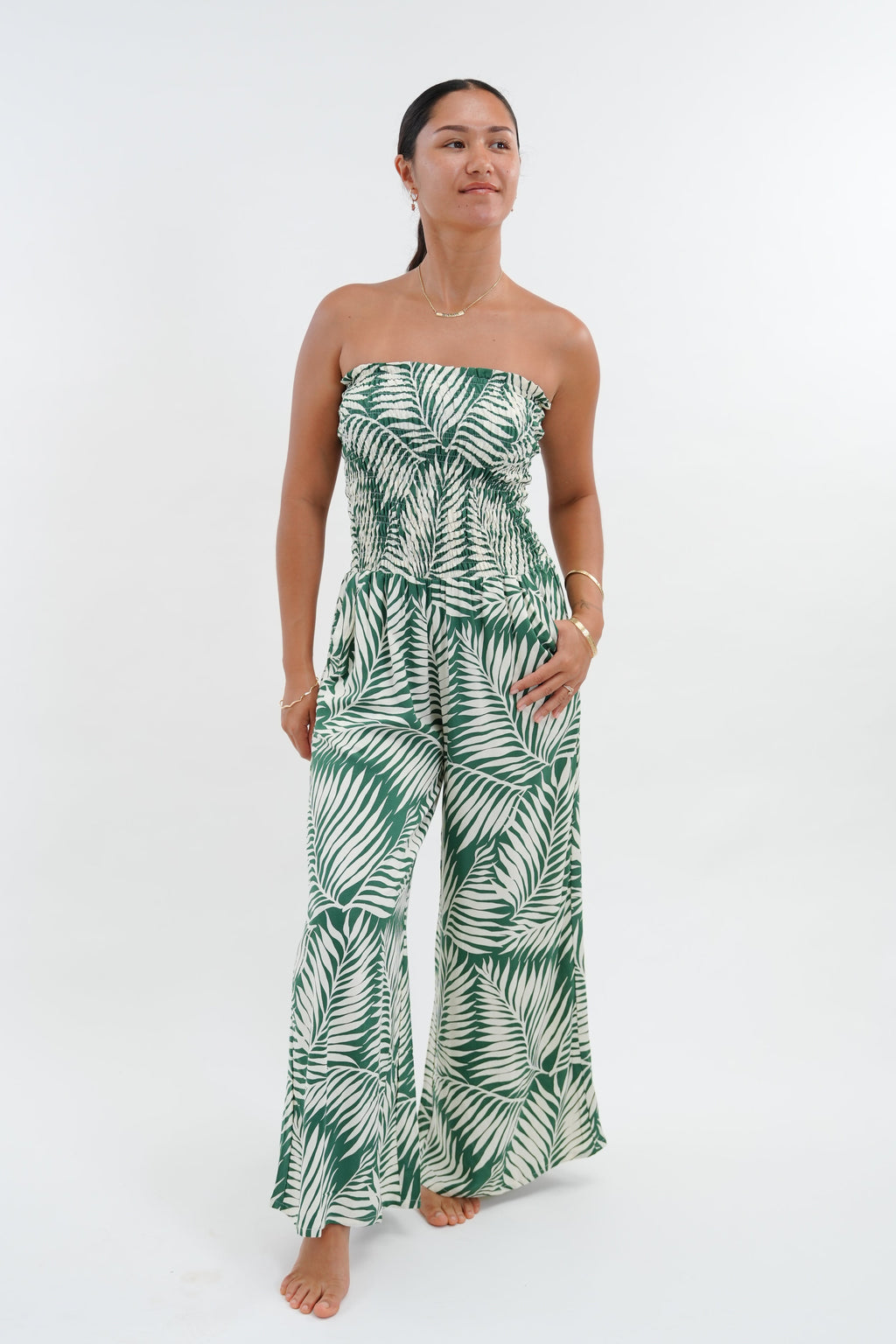 Lawai Jumpsuit - Drift Green