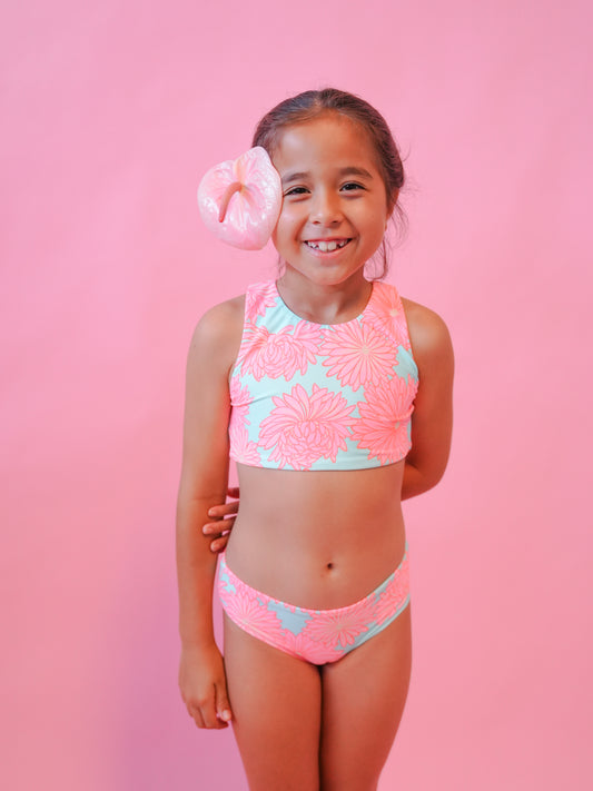 TROPICAL BLOOM SEASTAR GIRLS SWIMWEAR - PT4009KKB500 - MAAJI KIDS
