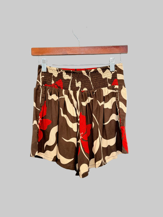 Elya Shorts - Fleur Brown