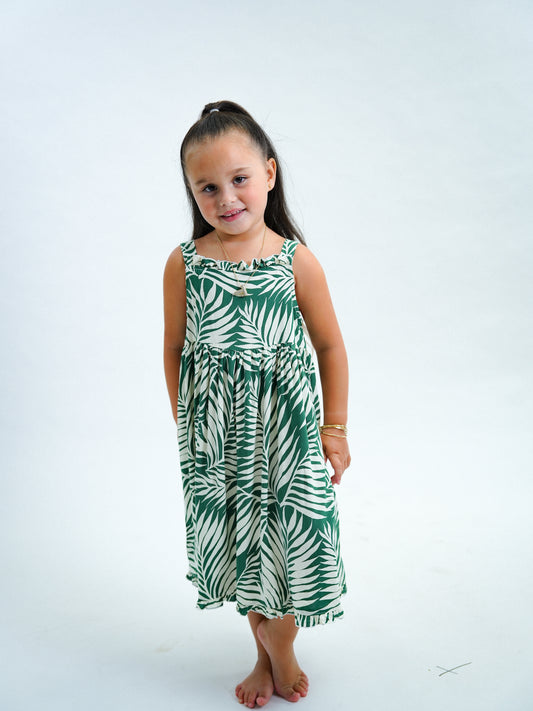 Girls MJ Dress - Drift Green
