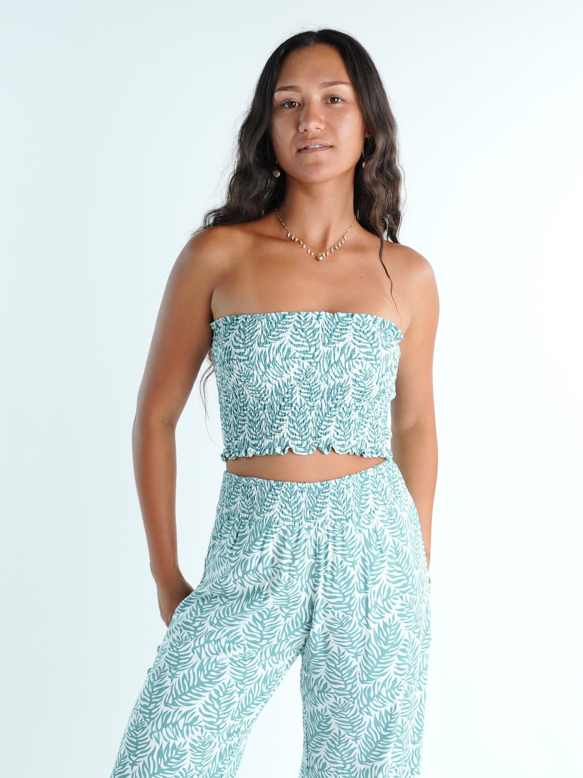 Yara Bandeau Top - Brisa Teal
