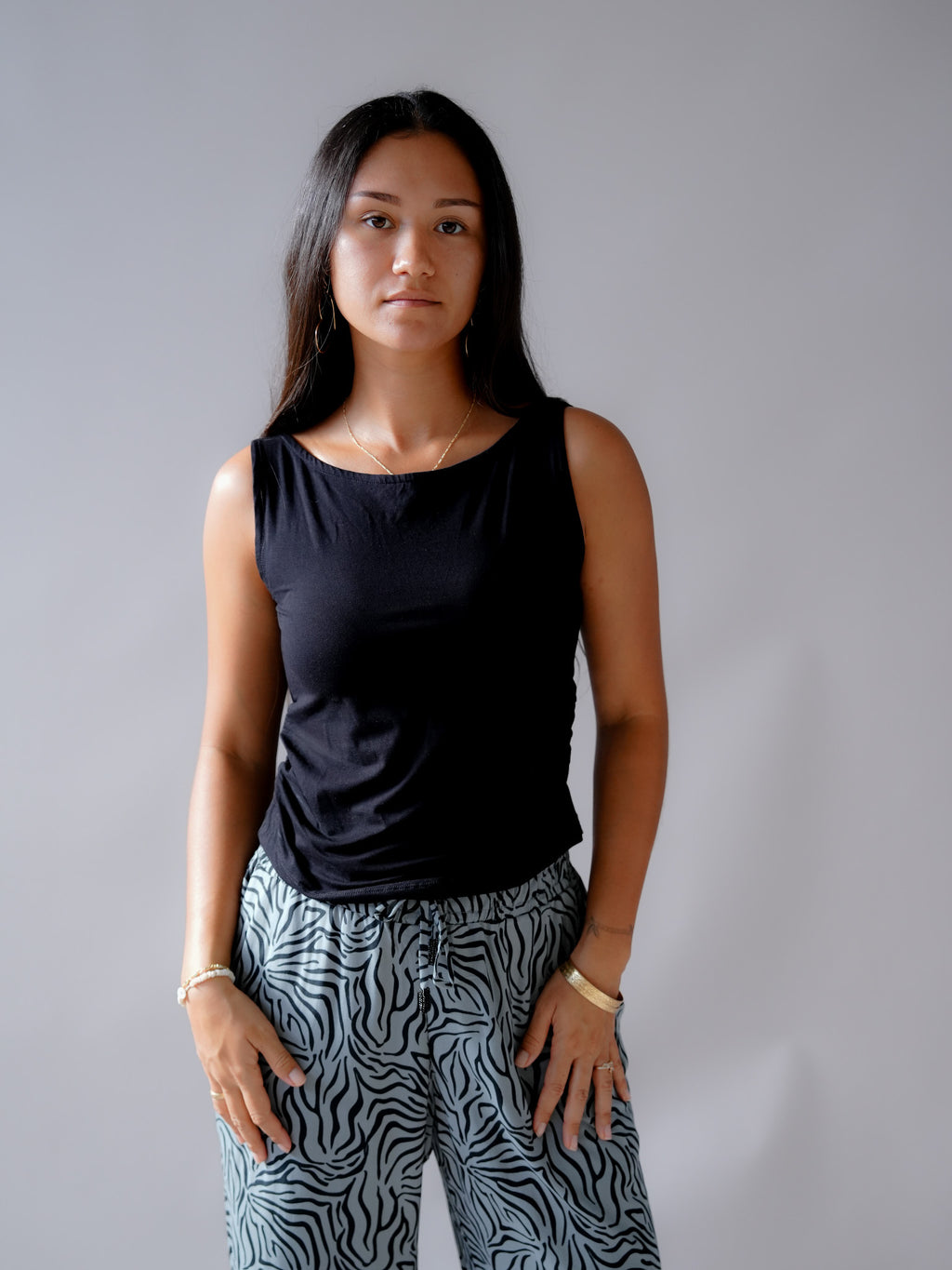 Viscose Aureen Top - Solid Black