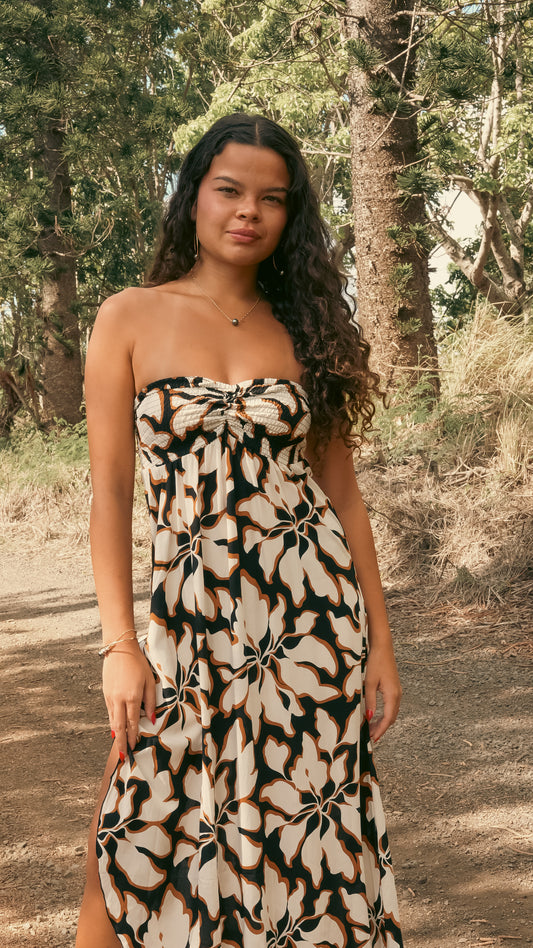 Shayla Dress - Bloomtide Black