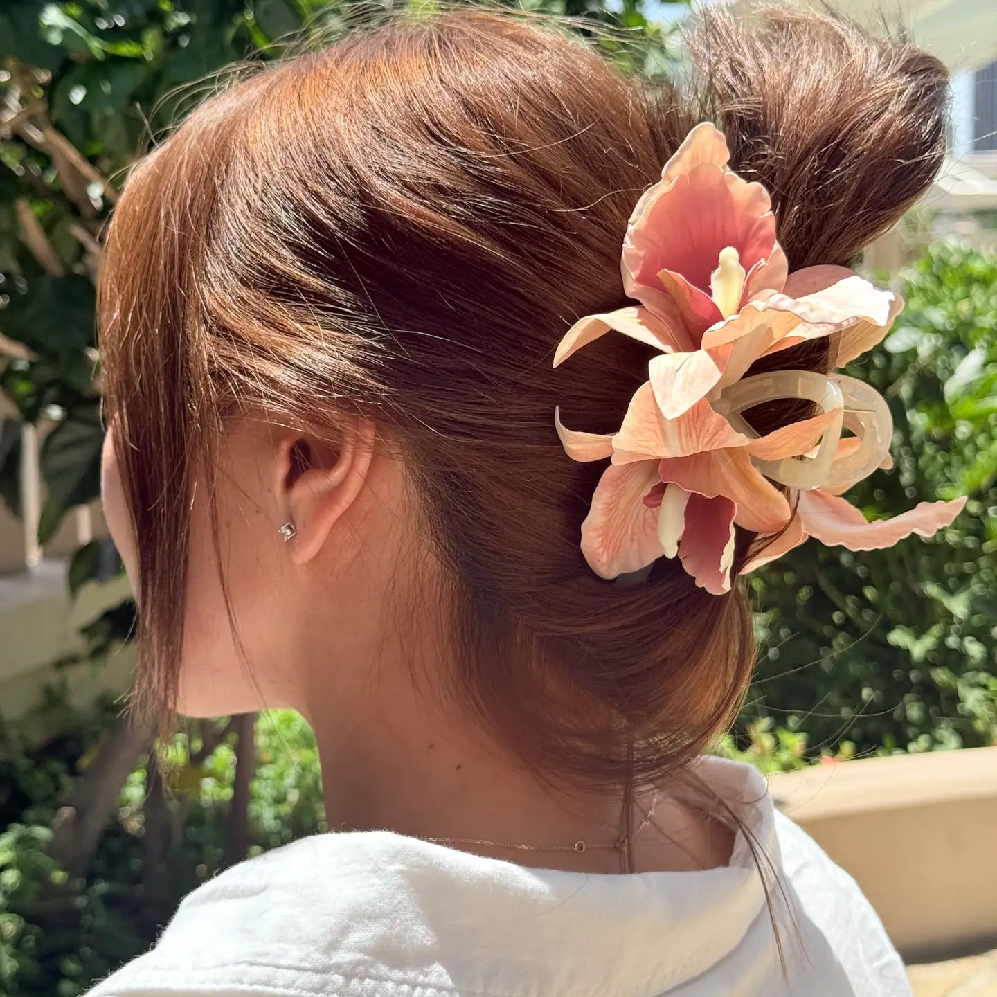 FLORAL Boat Orchid Hair Claw - Phases Hawaii
