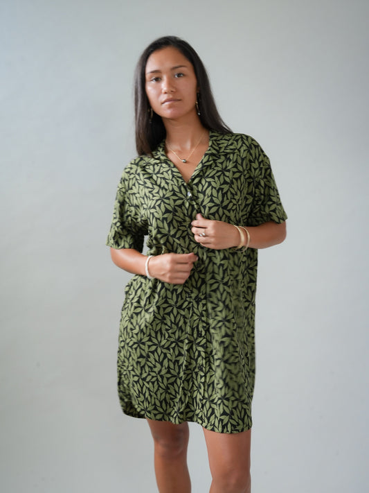 Calabria Shirt Dress - Petaline Black