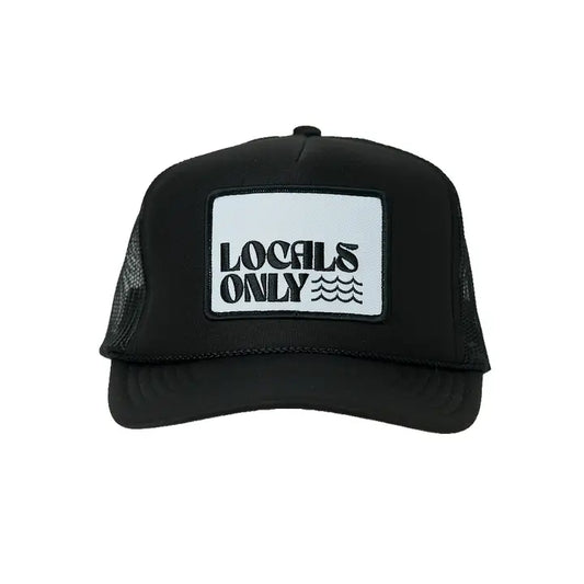 Locals Only II Patch Trucker Hat | Black