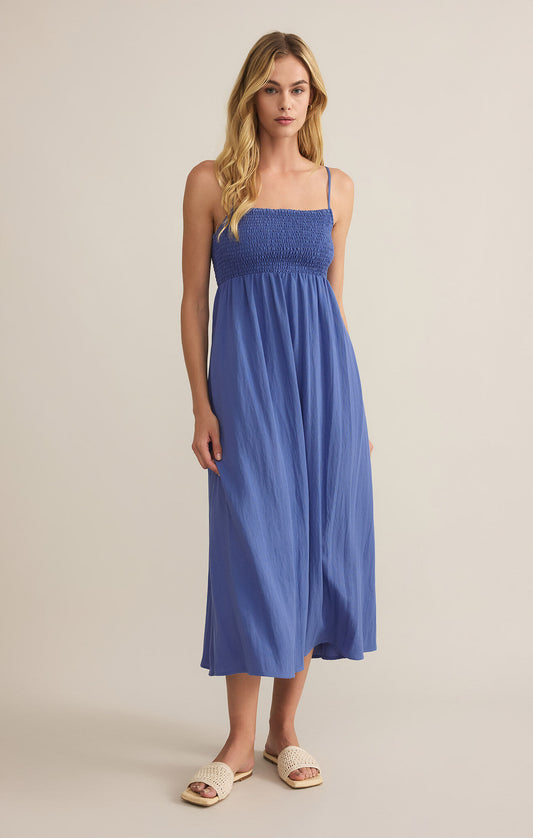 BEACHSIDE MIDI DRESS - RIVIERA - ZD231223