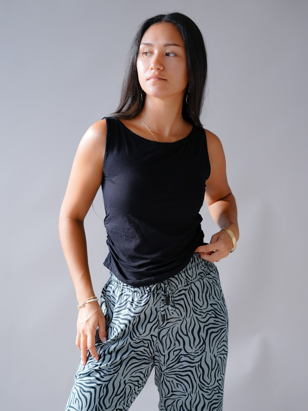 Viscose Aureen Top - Solid Black