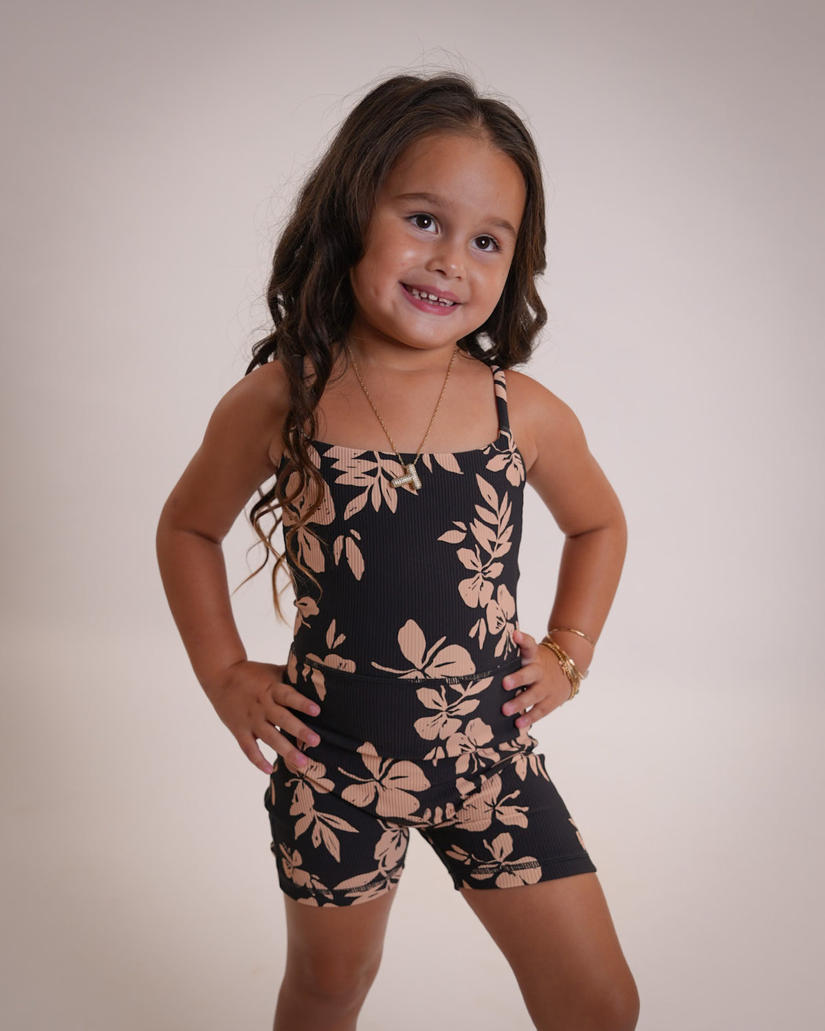 Mini Kayla Jumpsuit in Okika Black - ABT