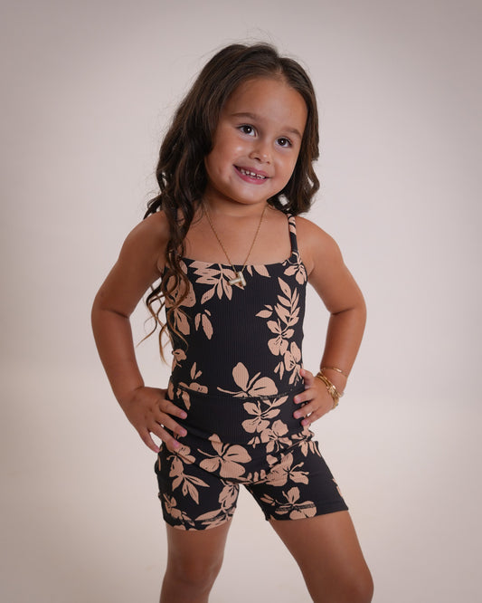 Mini Kayla Jumpsuit in Okika Black - ABT