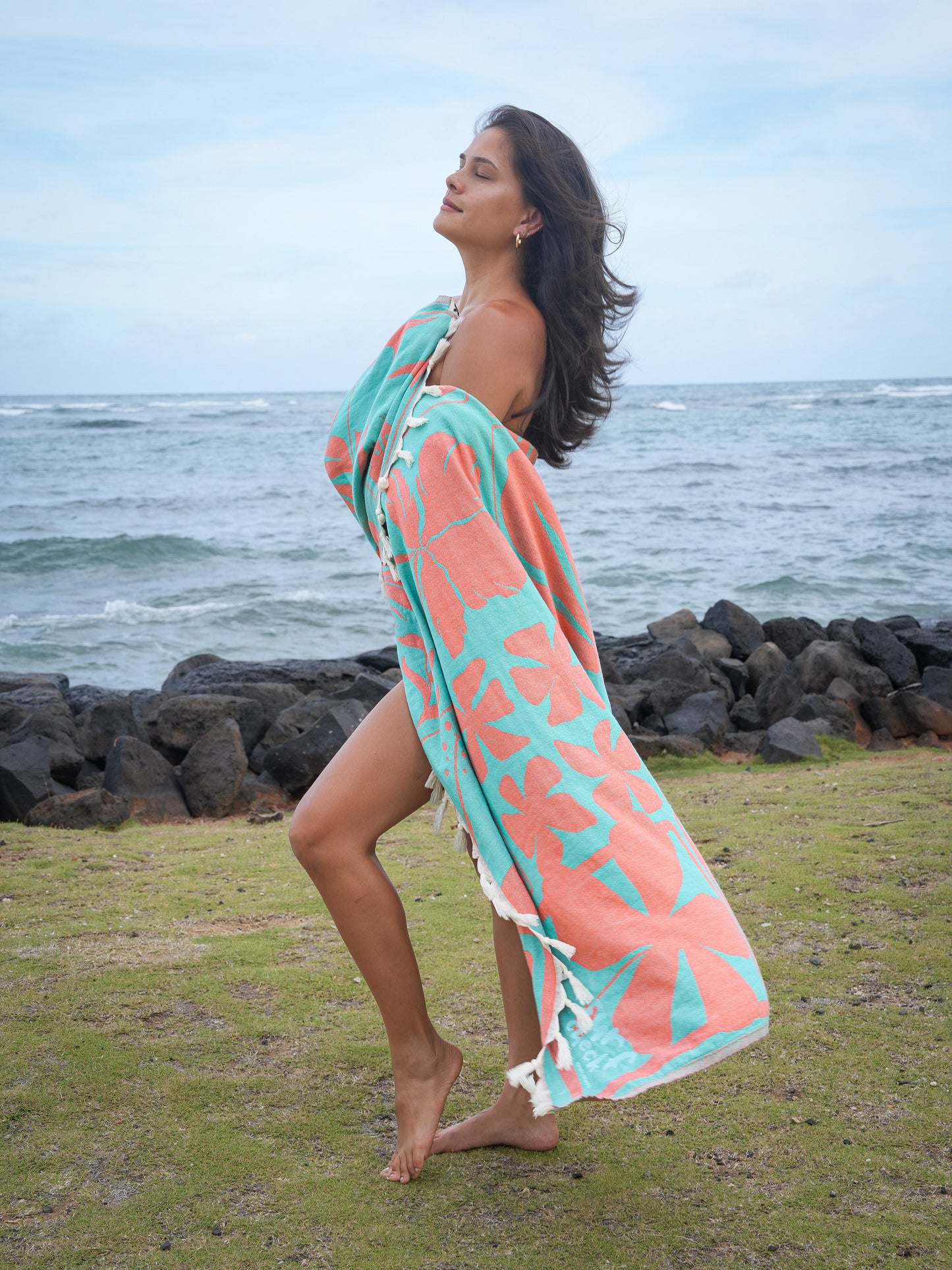 PUA KAHAKAI in Makai- BLANKET FOR 2 - MAI HUA LEI + EHA COLLAB