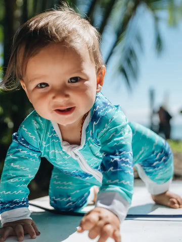 Nalu - Baby Bamboo Coverall - Coco Moon