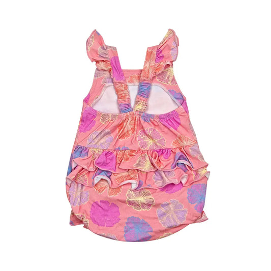 Seaflower- Ruffle Bamboo Romper - Coco Moon