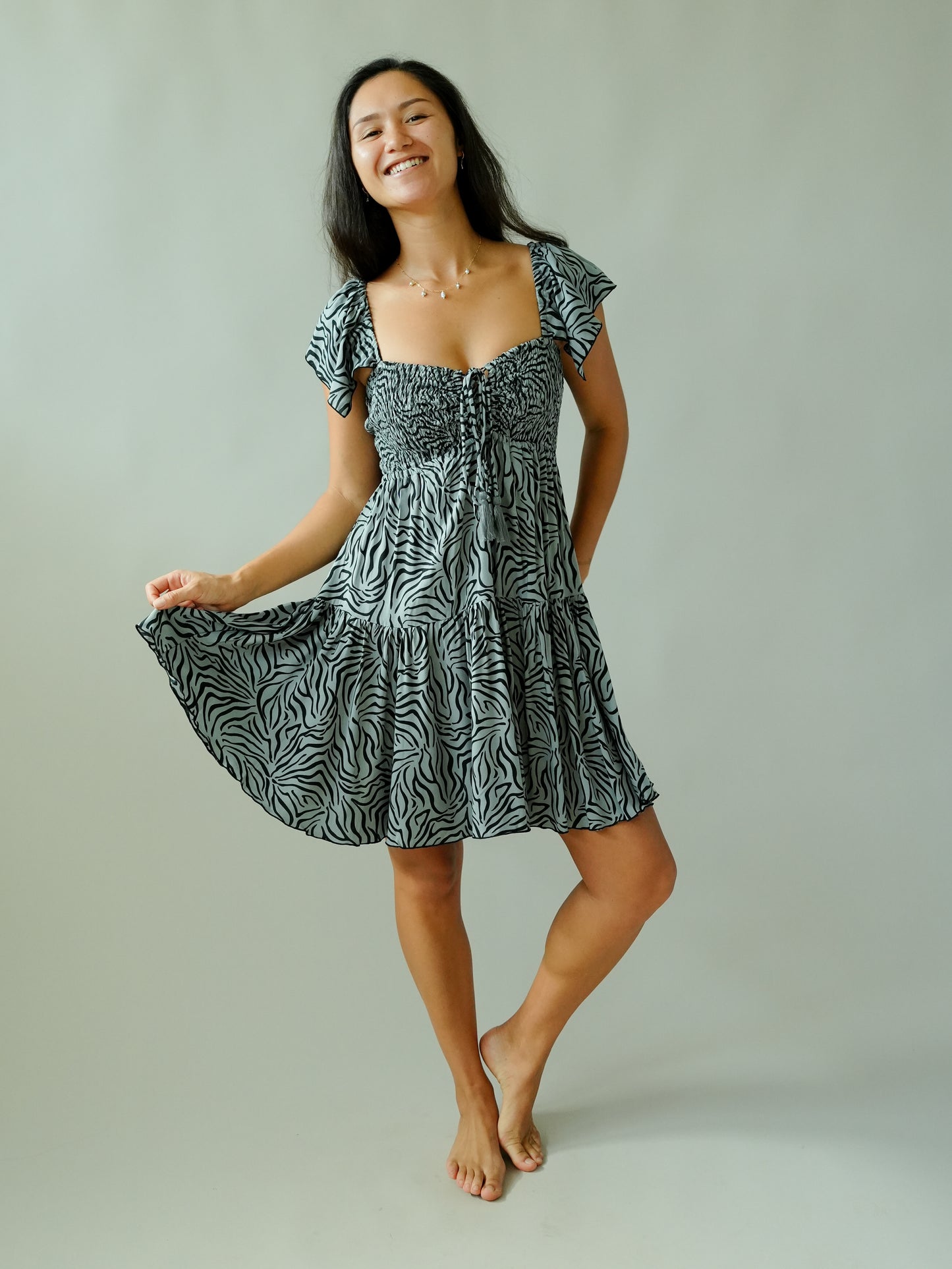 Quinn Dress - Raye Grey