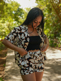 Costa Shirt - Bloomtide Black