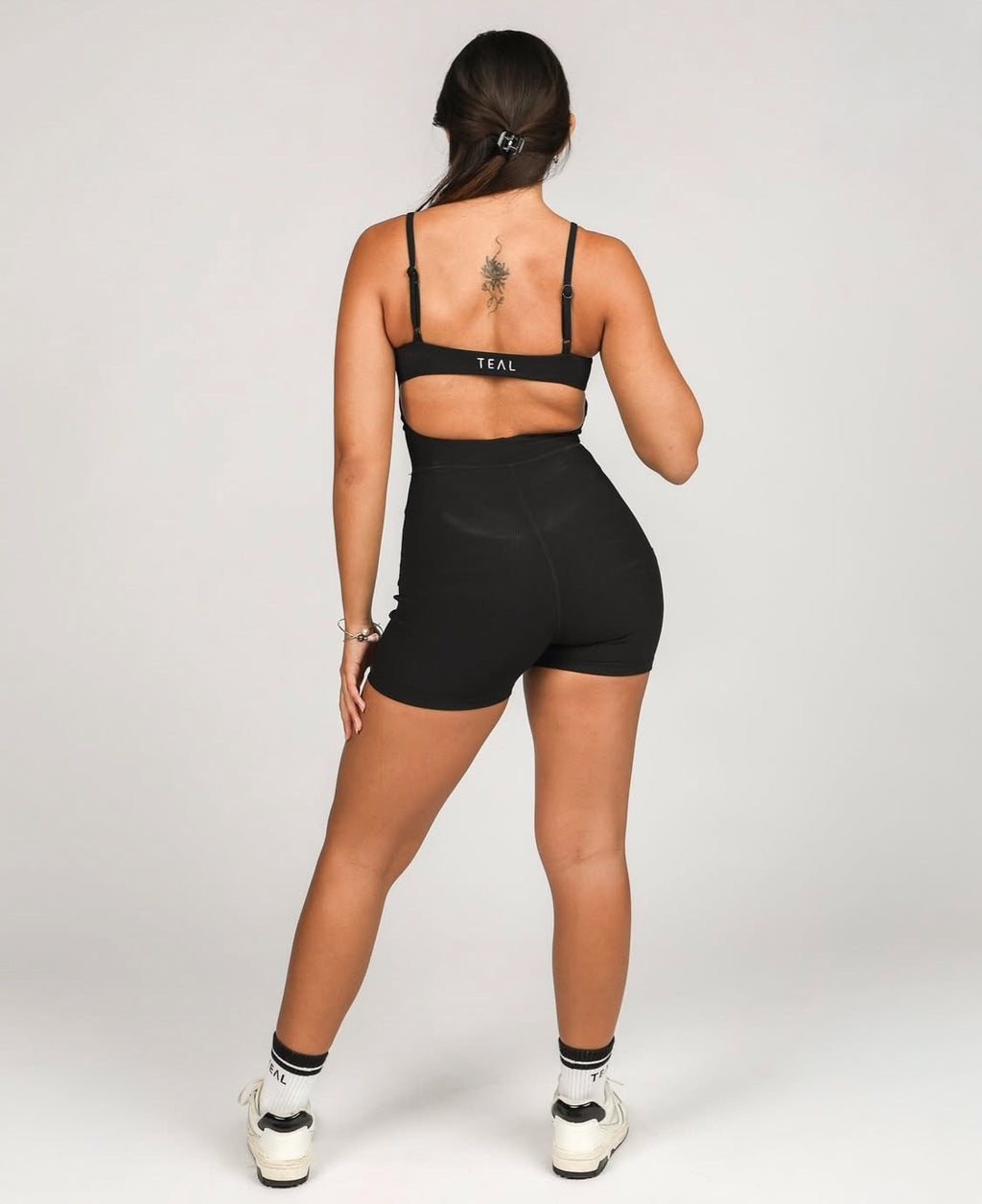 3" Kayla Jumpsuit - Ribbed Black